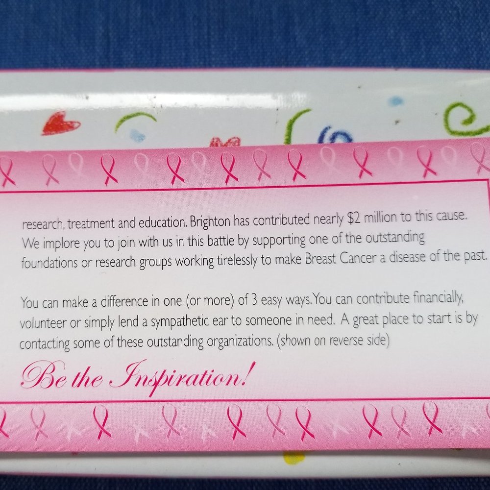 🩷BOGO* Brighton Y2K Vintage Breast Cancer Encouragement Charm Bracelet - GPC🩷 - Picture 13 of 16